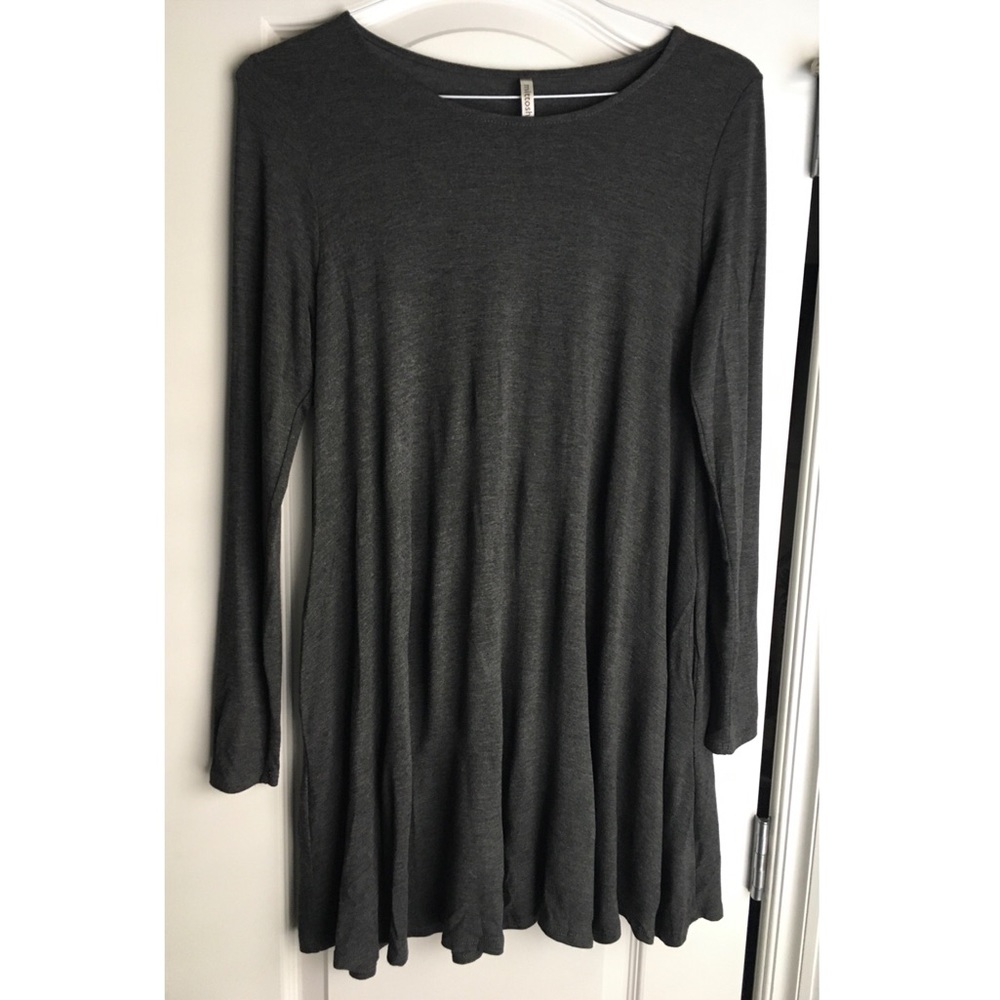 Grey Swing Dress - Mint Boutique
